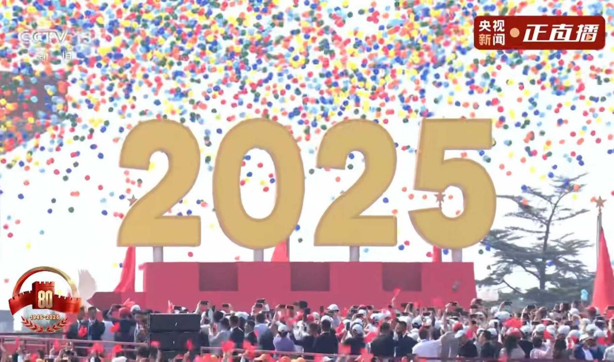 3 sentyabr 2025, Çinin hərbi paradı, lateks balon buraxılışı
