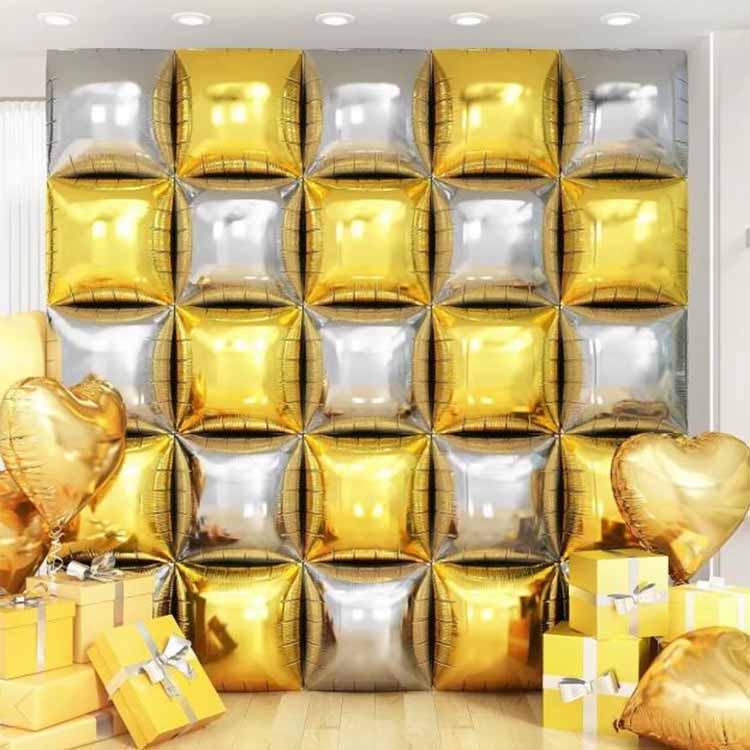 İkiqat tərəfli fon divar folqa balonu