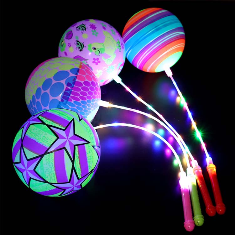 LED işıqları olan simli bouncy toplar